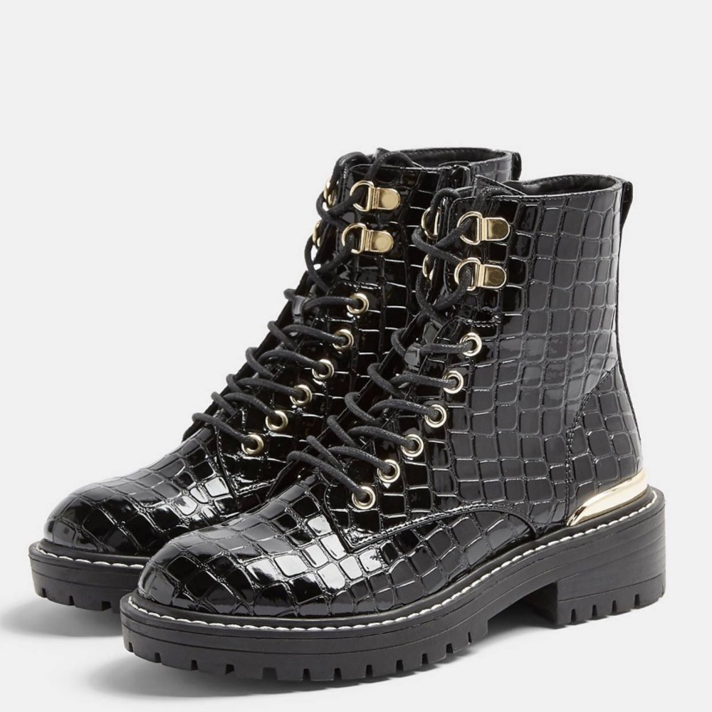Black Topshop boots from ASOS. NOT WORN! BRAND NEW